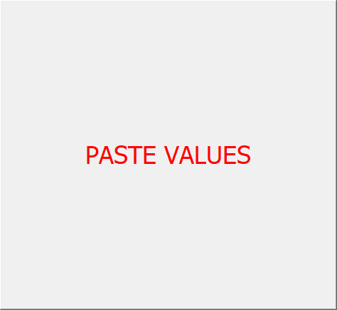 PASTE VALUES