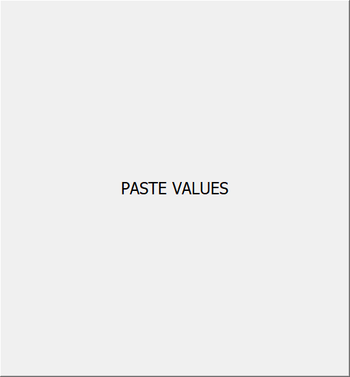 PASTE VALUES
