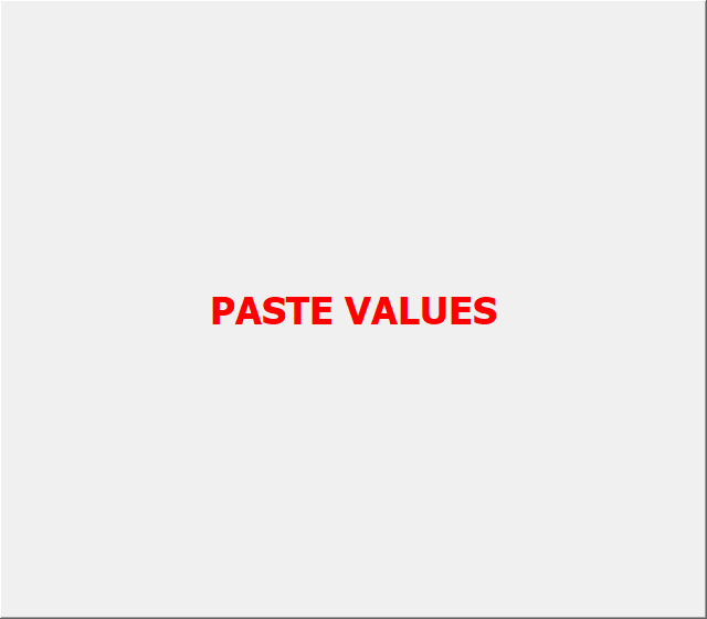 PASTE VALUES